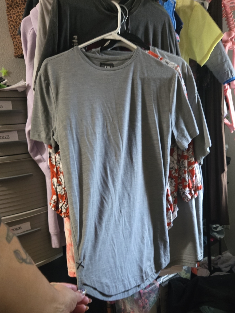 Men's Crew Neck Short Sleeve T-Shirt - Gray